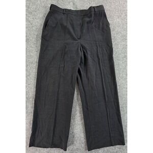 Brooks Brothers Wool Blend Black Work Women's Pants 14 Wide leg Light‎ Weight